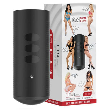 TITAN KIIROO Vibrante con Manica Realistica e Proiettili, VR e Interattivo